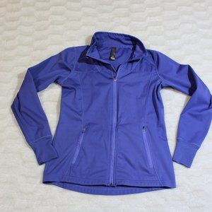 MONDETTA Women S Blue Full Zip Long Sleeve Jacket